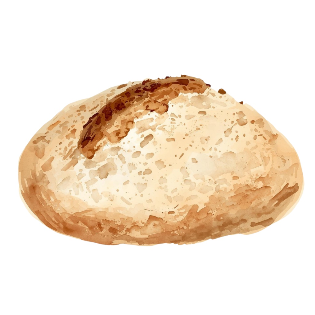 アンティークリアル水彩風 ベーカリー・カフェ クリップアート25点セット(PNG)