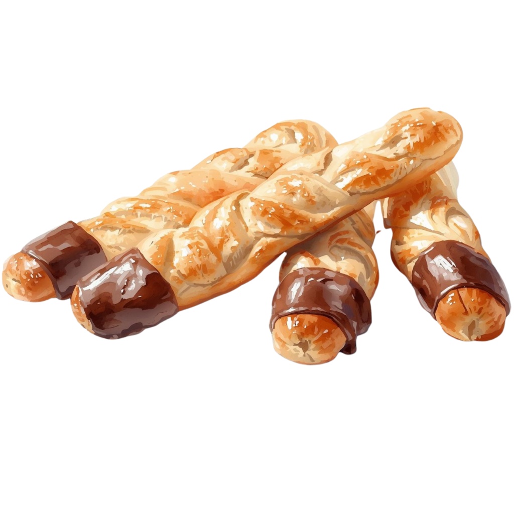 アンティークリアル水彩風 ベーカリー・カフェ クリップアート25点セット(PNG)