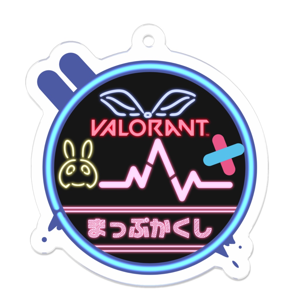 【非公式】兎咲ミミ VALORANTマップ隠しアクリルキーホルダー