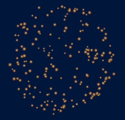 【無料サンプル】丸い花火_オレンジ【URP版】