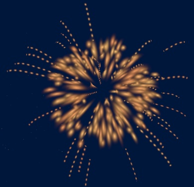 花火5種_オレンジ、青【URP版】