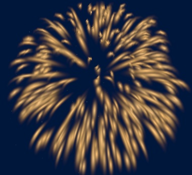 花火5種_オレンジ、青【URP版】