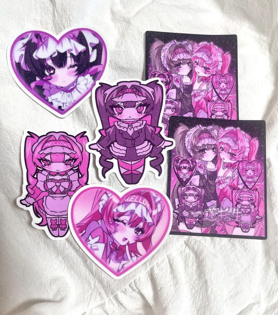 ラメステッカー【一蓮托生】