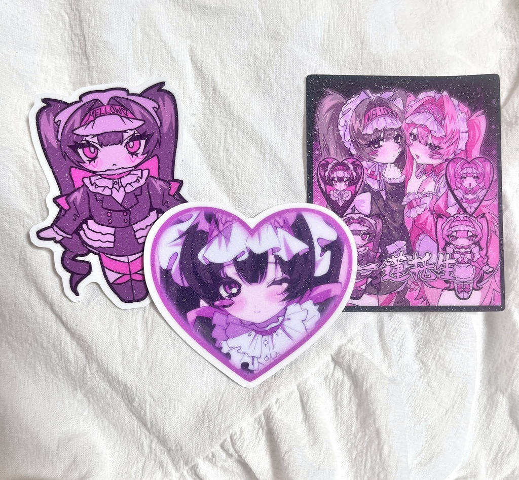 ラメステッカー【一蓮托生】