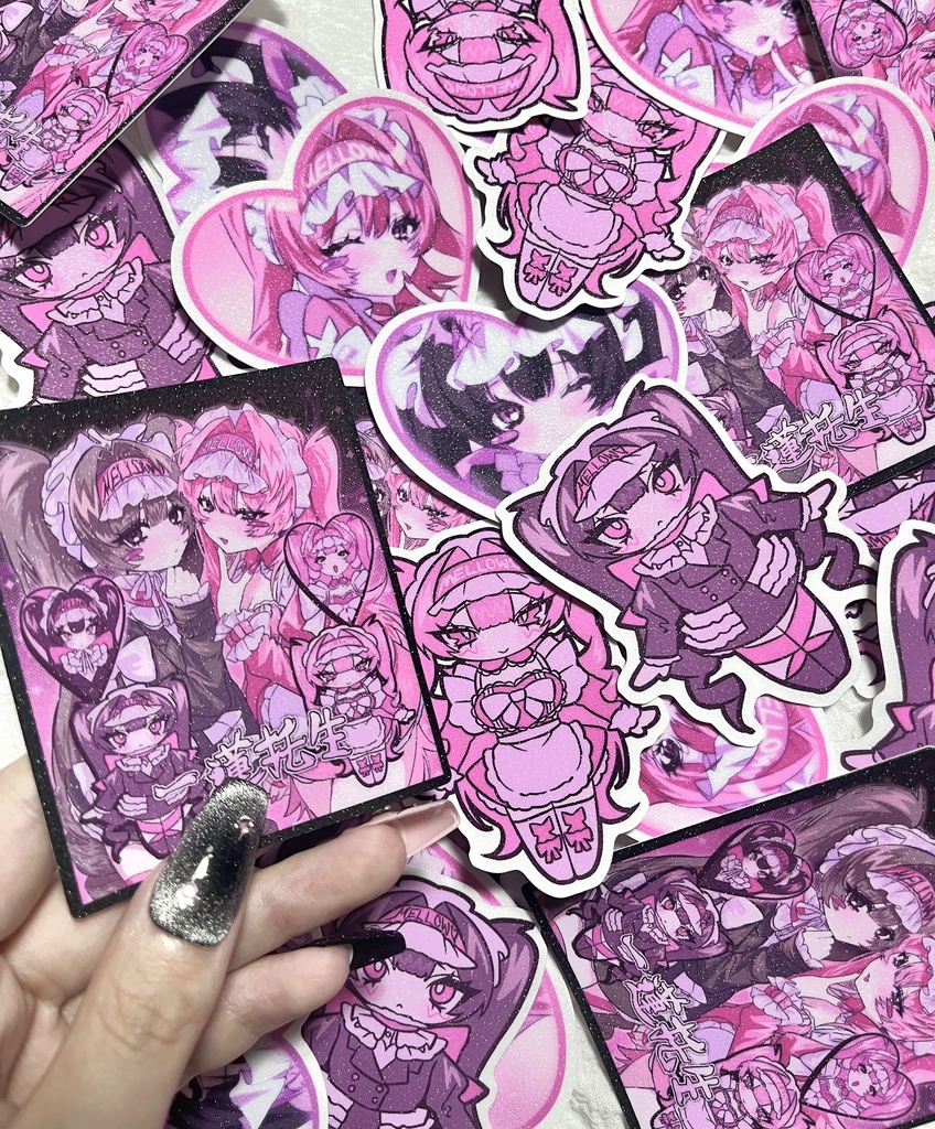 ラメステッカー【一蓮托生】