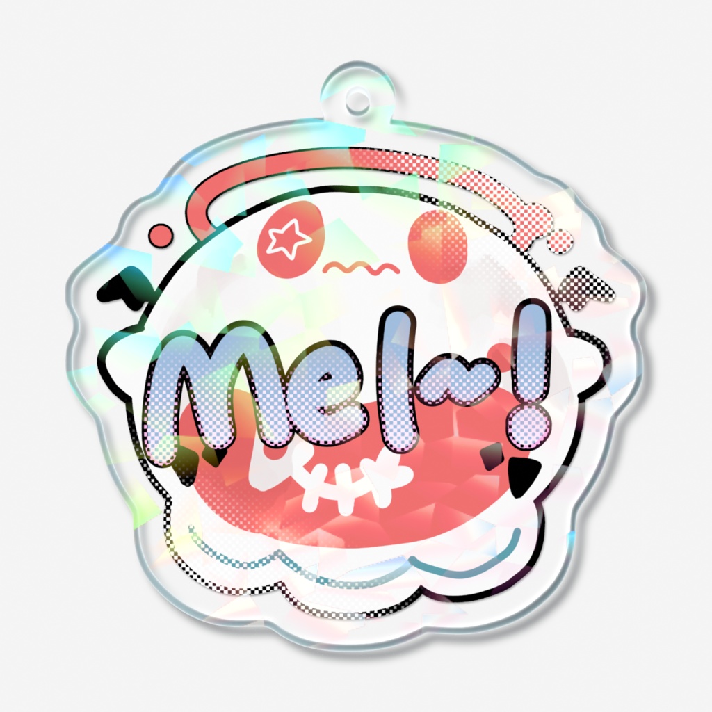 めるたまホログラムアクリルキーホルダー