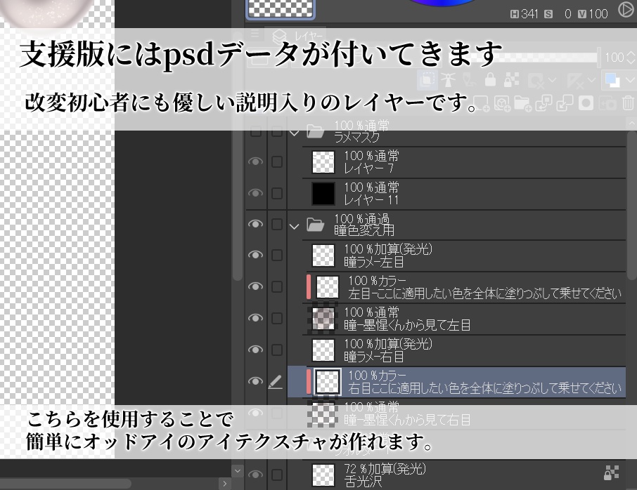 【墨惺/Bokusei】Frosted Gaze - Makeup & Eye texture
