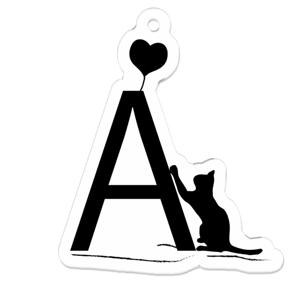 イニシャル猫さん「A」
