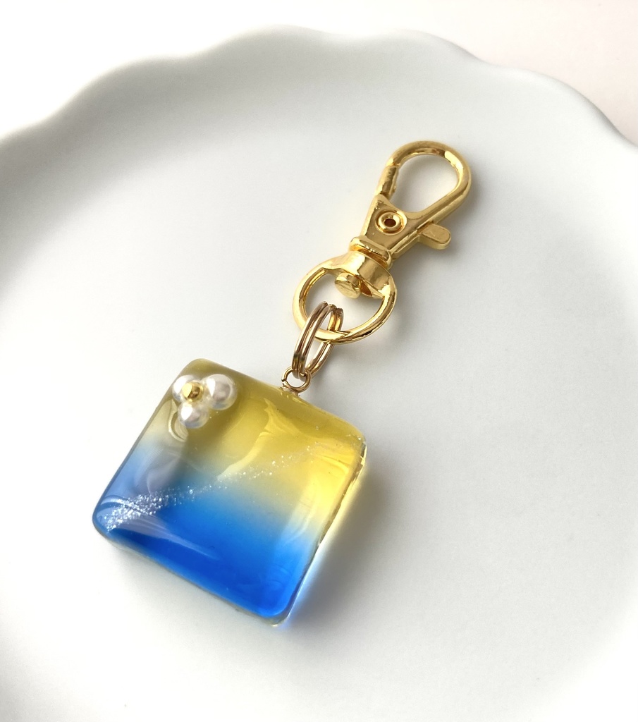 【エルヴィンモチーフ】グラデーションキーホルダー(クリア)