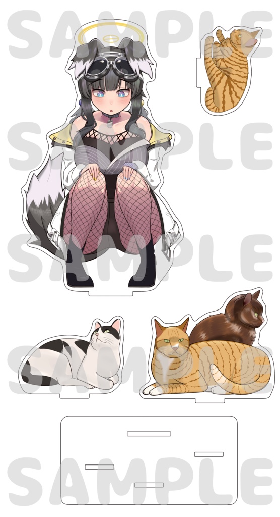 【次期C108予定】猫見る猫塚ヒビキアクスタ【C107新作】