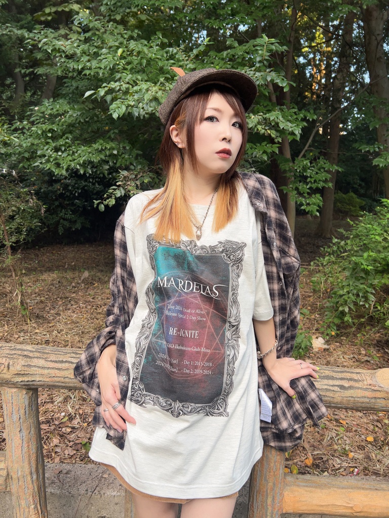 【SALE】RE-IGNITE T-shirt (スミ / オートミール)