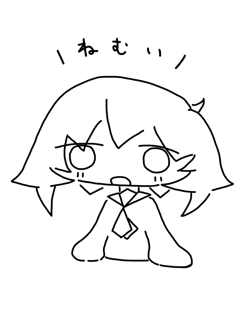 あかつきちゃんアクリルキーホルダー。 \ねむい/