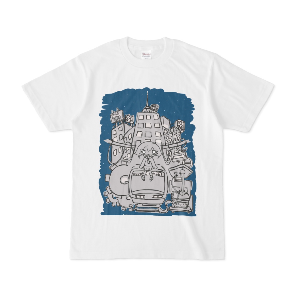あかつきちゃんTシャツ。   いちにちのおわり。
