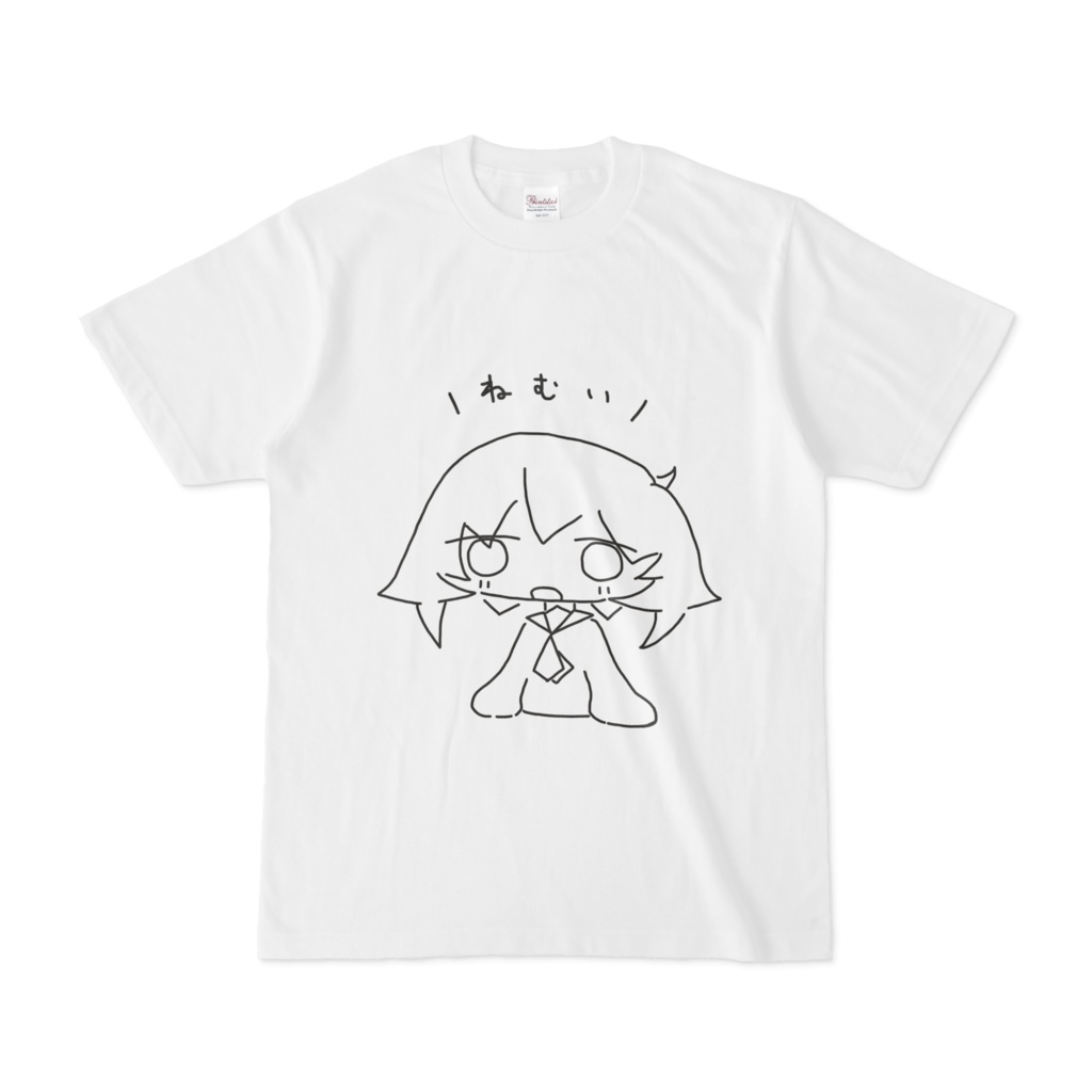 あかつきちゃんTシャツ。   ＼ねむい／