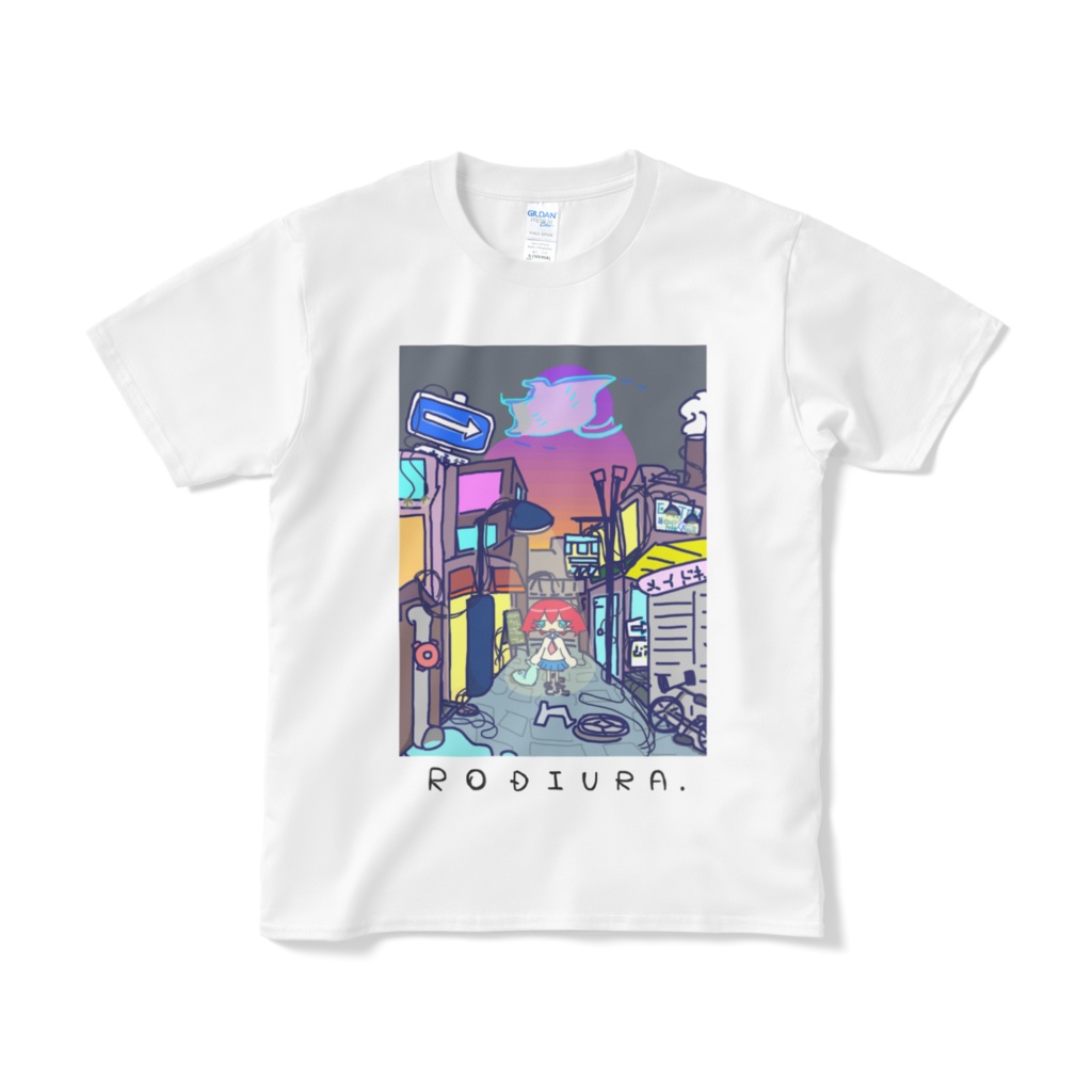 あかつきちゃんTシャツ。  ろぢうら。