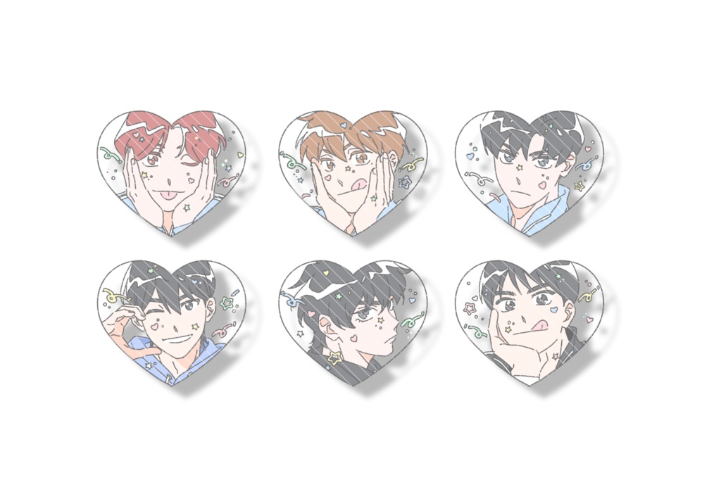 하트 클리어 스티커