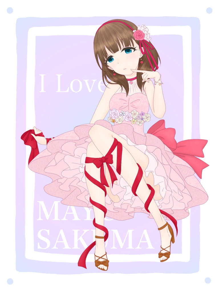 I Love♡Mayu Sakumaトート(困り顔)