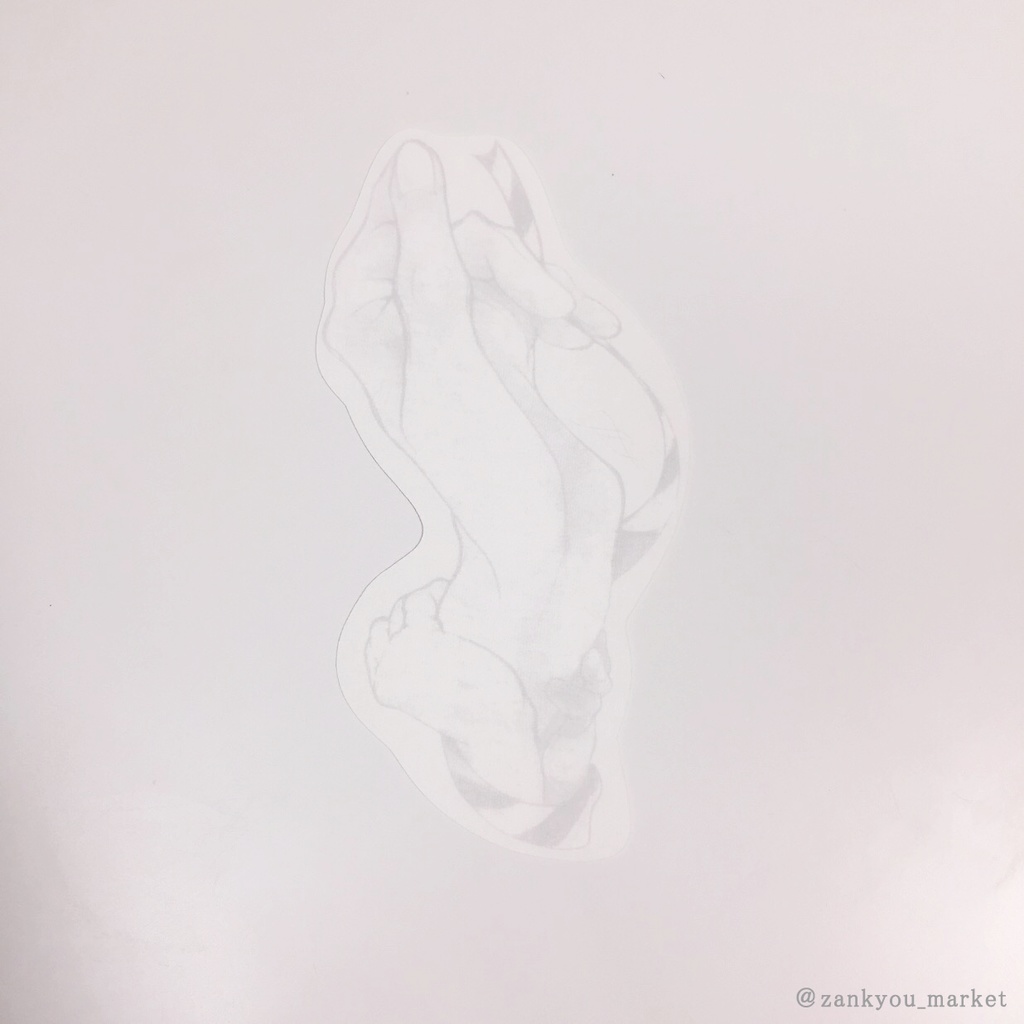 手のメッセージカード(A)