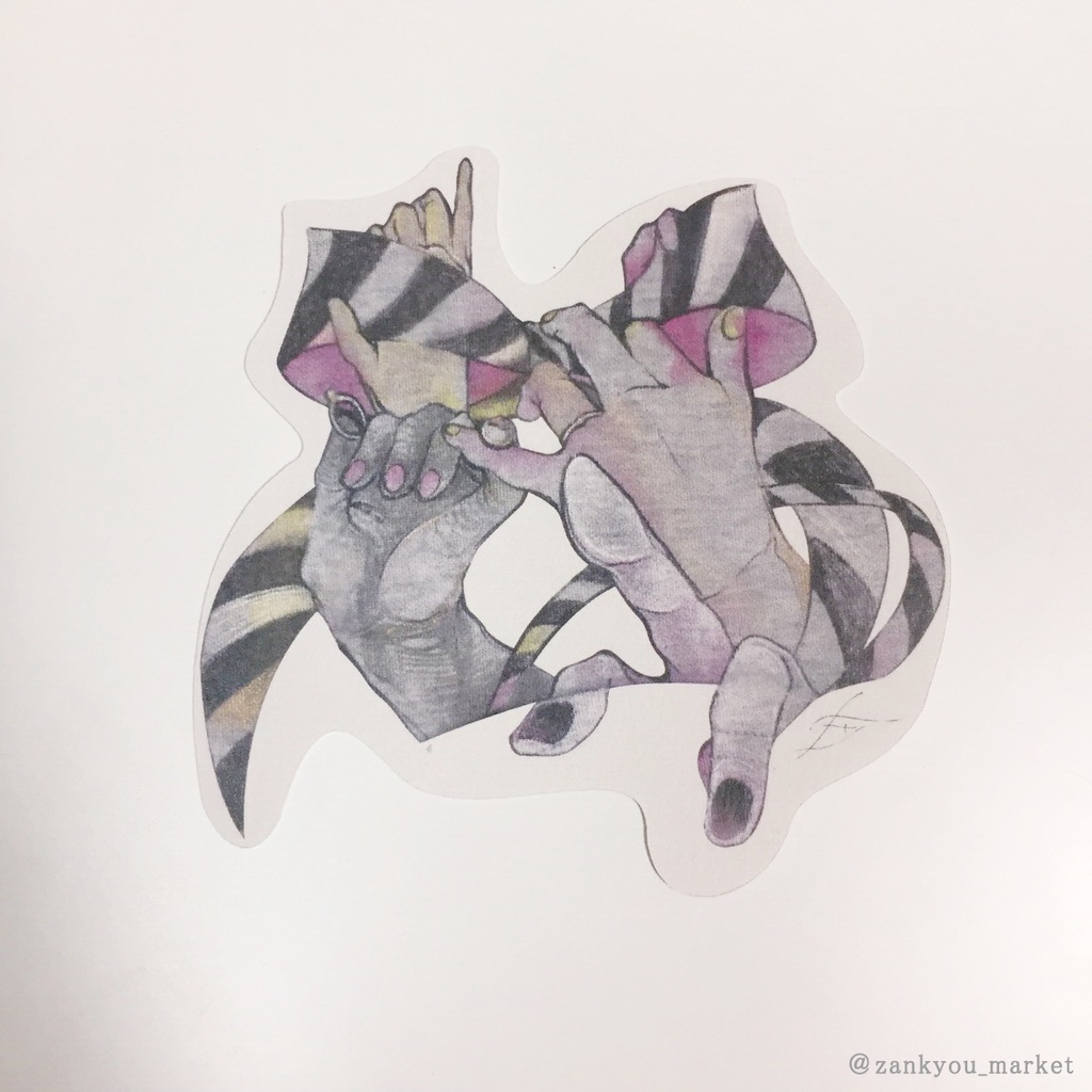 手のメッセージカード(C)