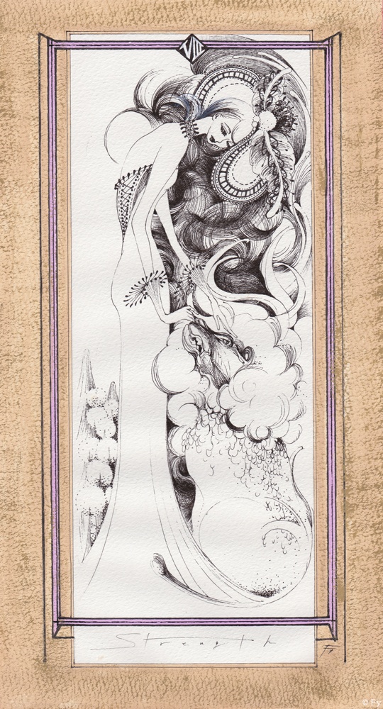 【原画作品】Graceful Tarot 8.力(The Strength)