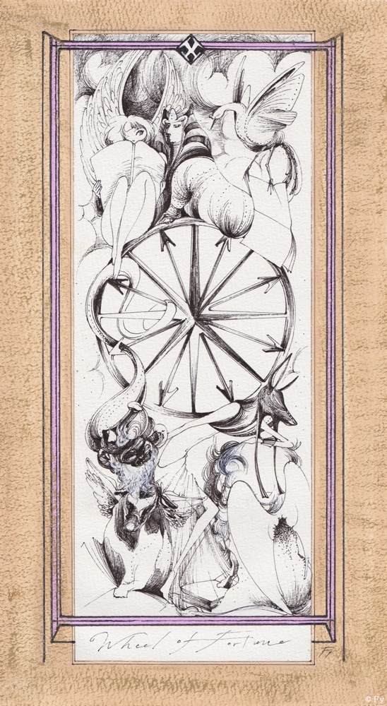【原画作品】Graceful Tarot 10.運命の輪(Wheel of Fortune)