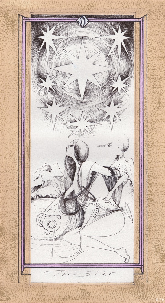 【原画作品】Graceful Tarot 17.星(The Star)