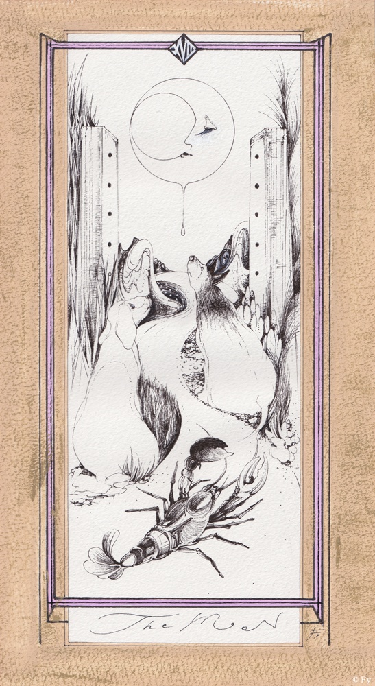 【原画作品】Graceful Tarot 18.月(The Moon)
