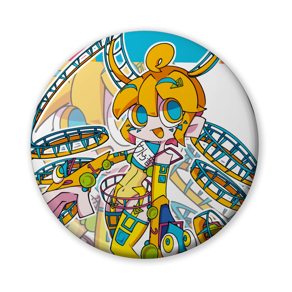 カトゥ音ワク 缶バッチ