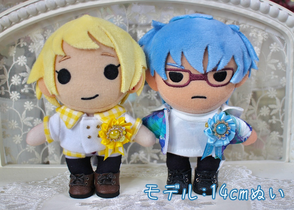 10cm〜ぬい・ドール用ロゼットブローチ