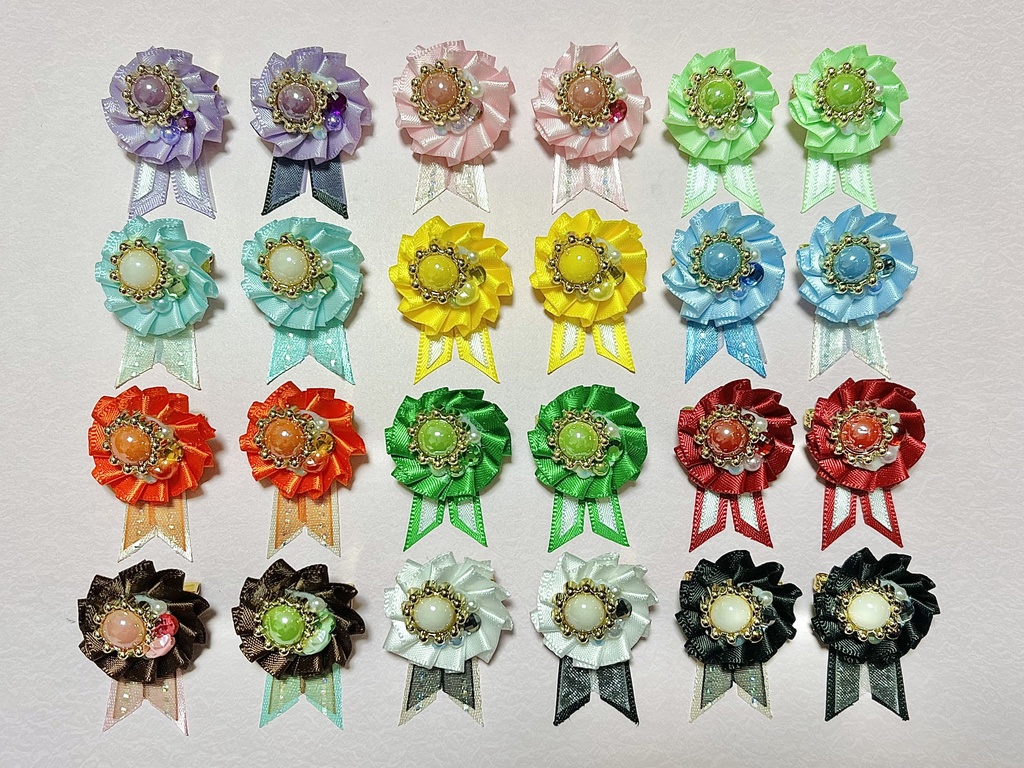 10cm〜ぬい・ドール用ロゼットブローチ