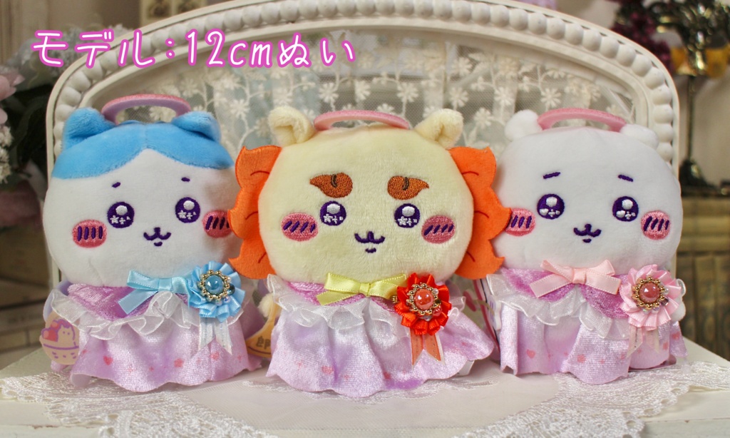 10cm〜ぬい・ドール用ロゼットブローチ