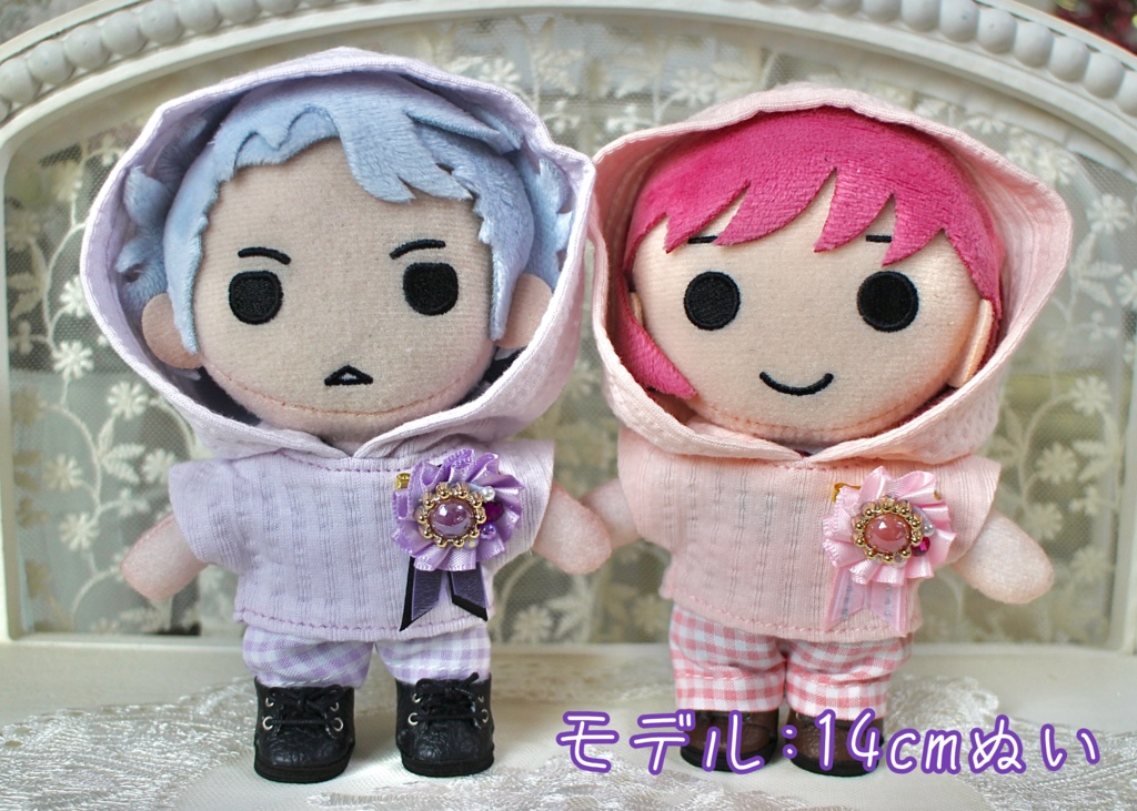 10cm〜ぬい・ドール用ロゼットブローチ