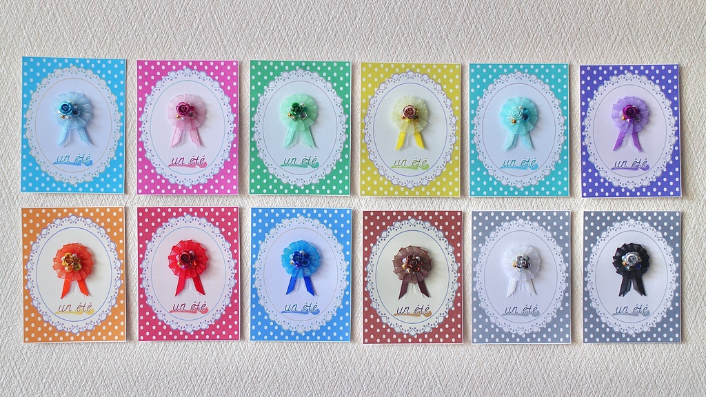 ロゼットブローチ(ミニサイズ)