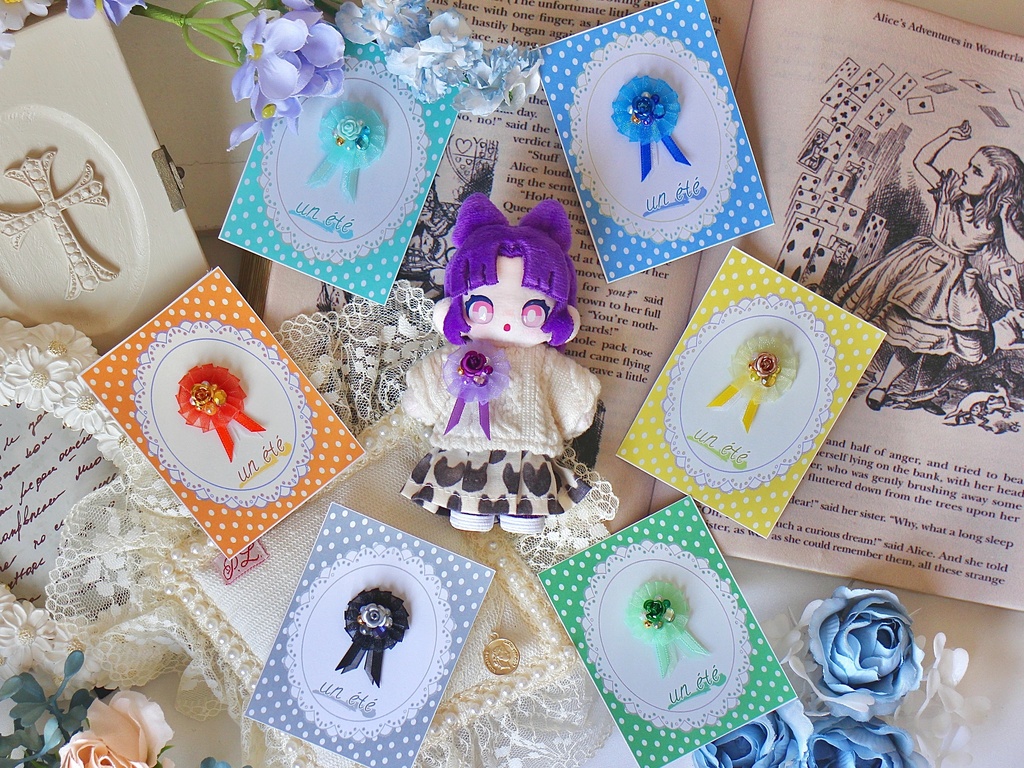 ロゼットブローチ(ミニサイズ)