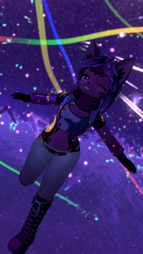 Mynx - VRChat 3.0 Avatar「ミンクス」VRCHAT3Dモデル