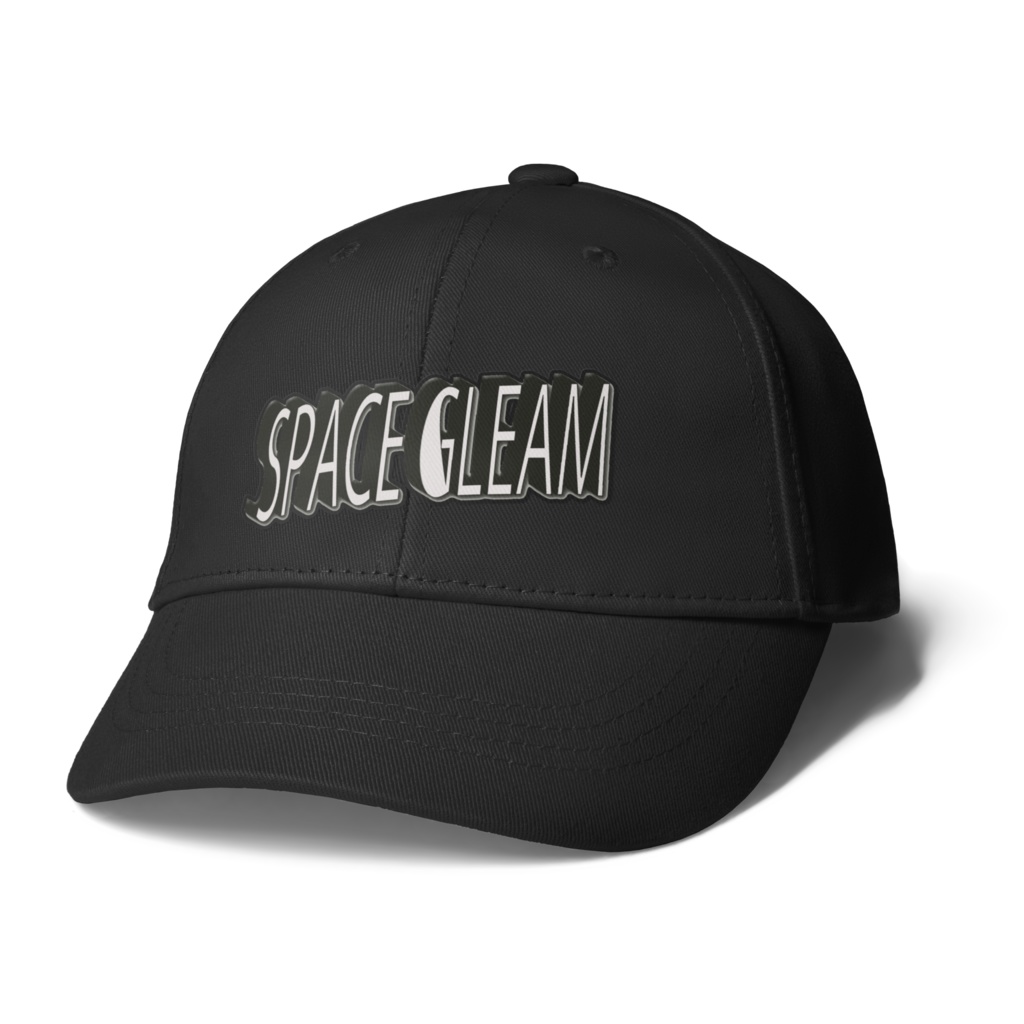 SPACEGLEAM　3Dロゴ　キャップ　 ブラック
