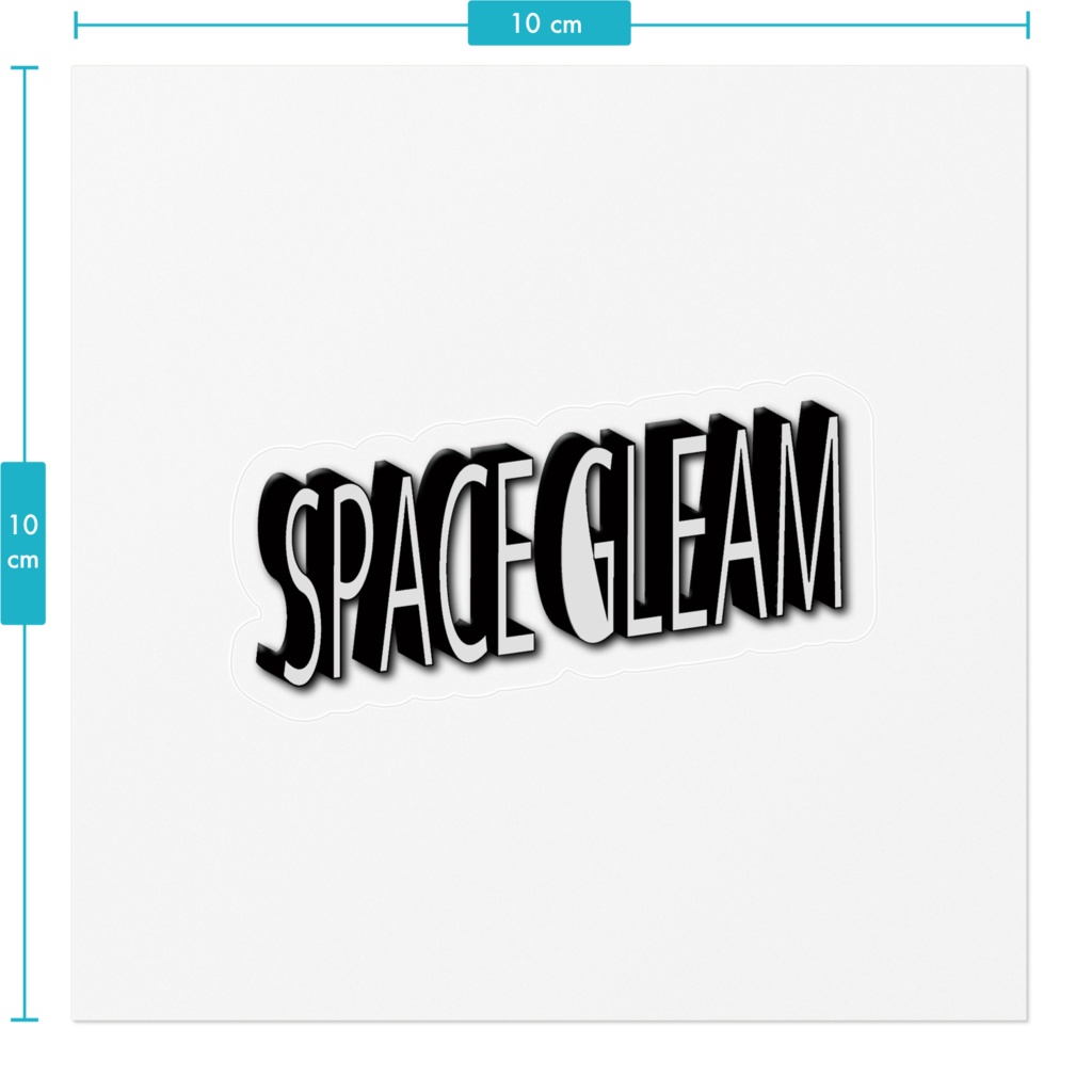SPACEGLEAM 3Dロゴ ステッカー