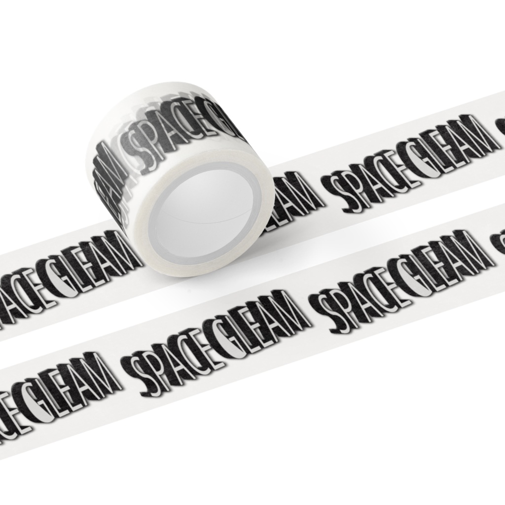 SPACEGLEAM　3Dロゴ　マスキングテープ