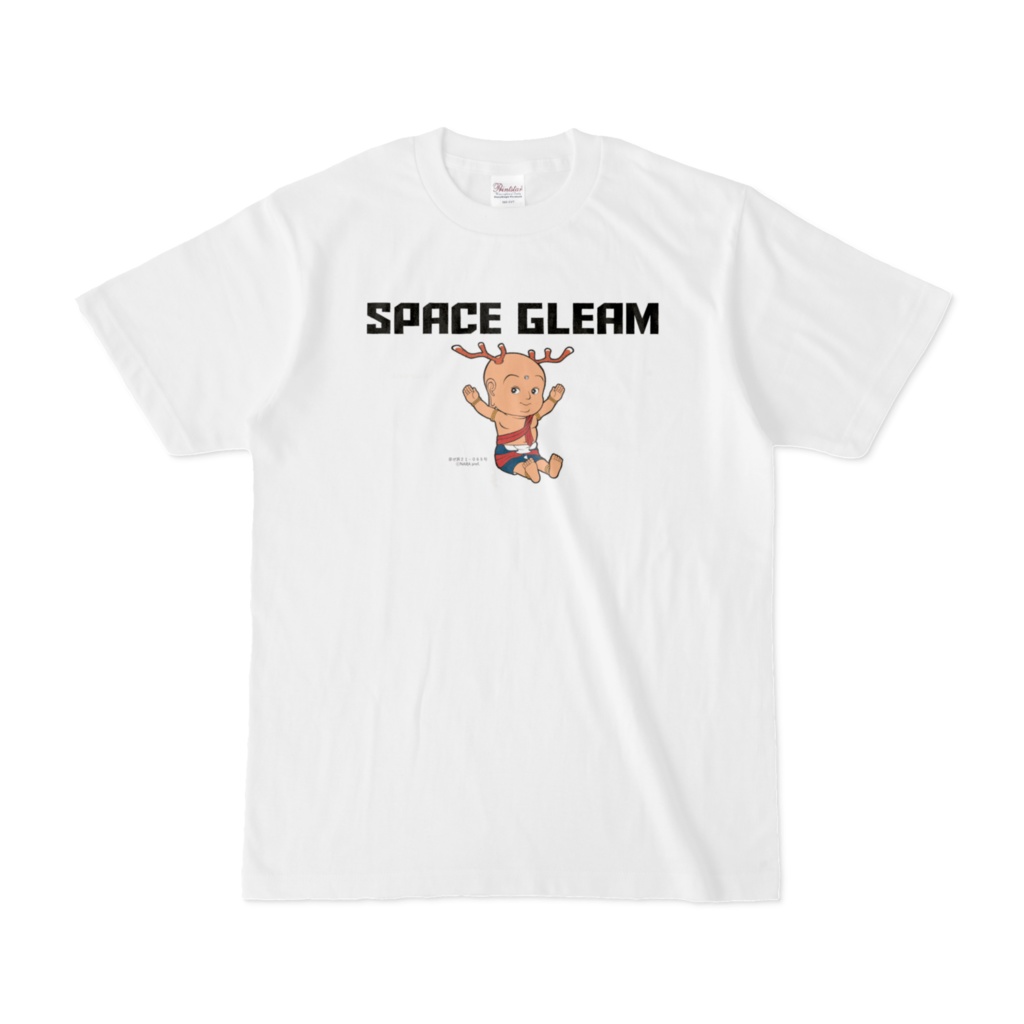 せんとくんとSPACE GLEAMのコラボTシャツ フロントプリント