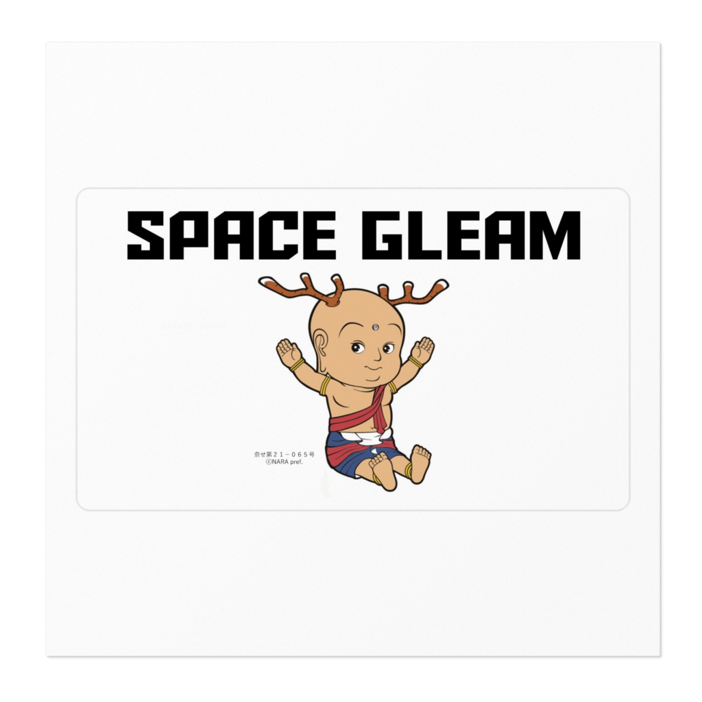 せんとくんとSpaceGleamのコラボステッカー