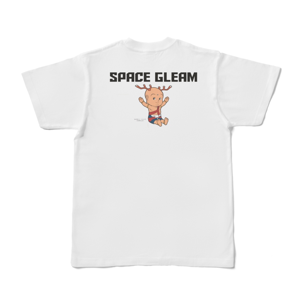 せんとくんとSPACE GLEAMのコラボTシャツ　バックプリント