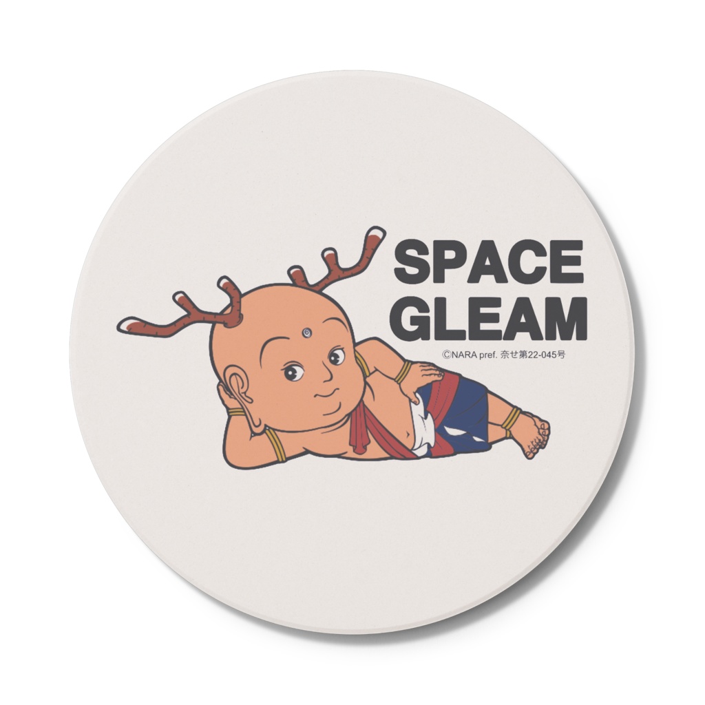 SPACE GLEAMとせんとくんコラボ コースター