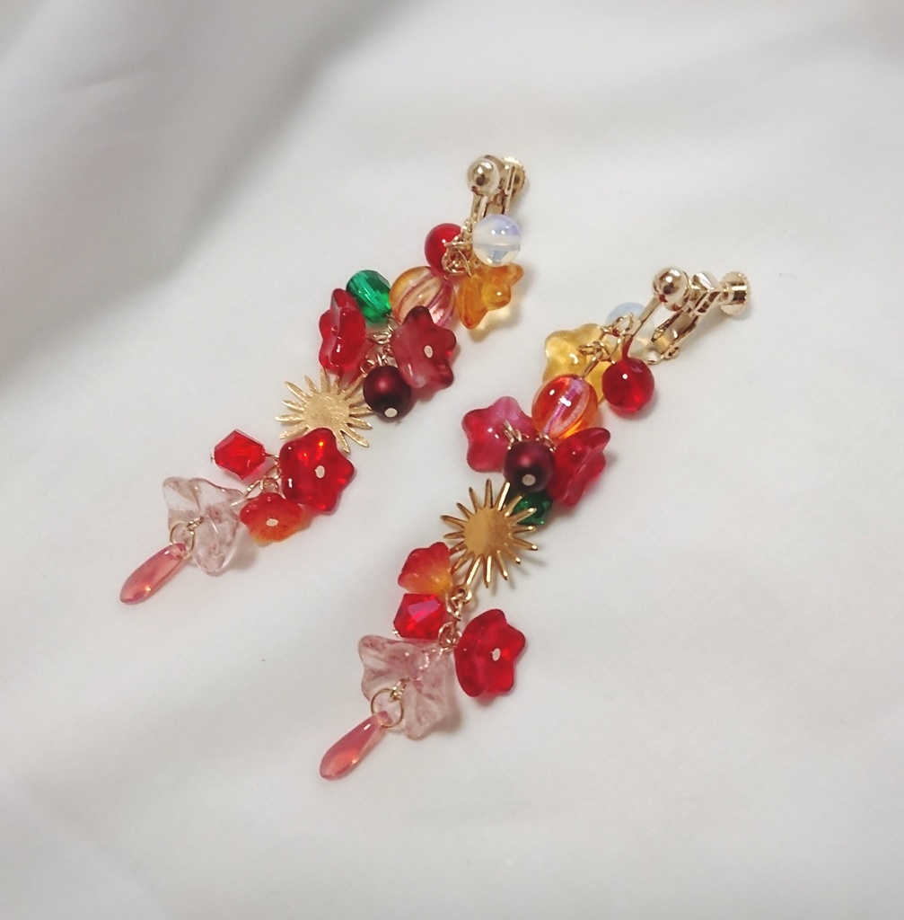 カルナイメージ【お花の耳飾り】