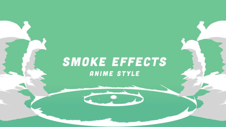 【AfterEffects】プロジェクトファイル - アニメ風の風・煙エフェクト