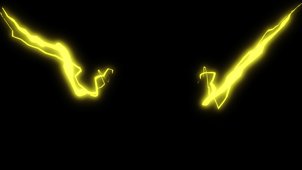 【AfterEffects】プロジェクトファイル - アニメ風の落雷と衝撃波のエフェクト