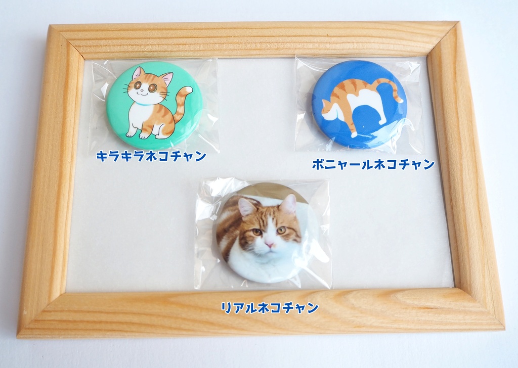 ネコチャン缶バッジ