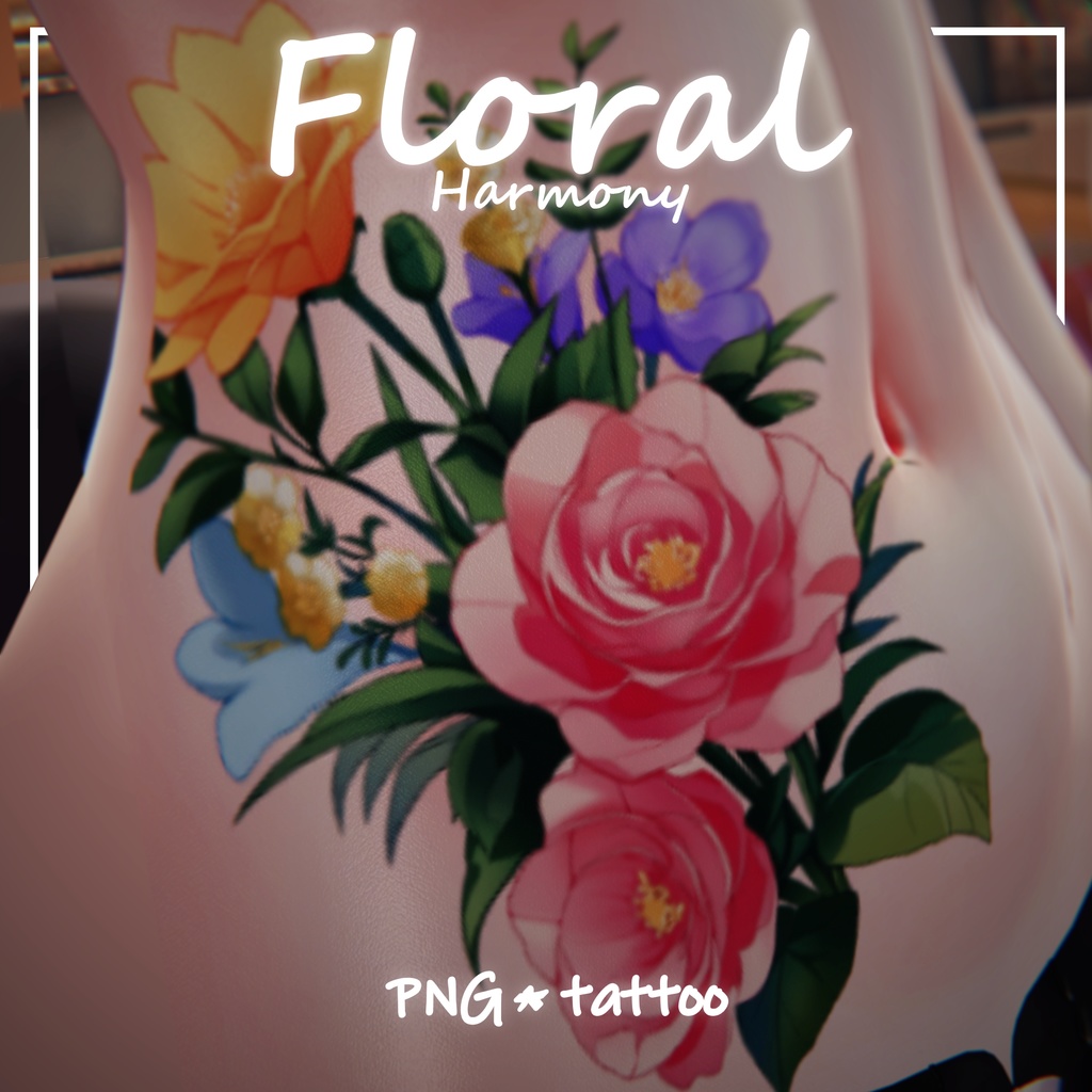 【タトゥー PNG】~Floral Harmony~Tattoo