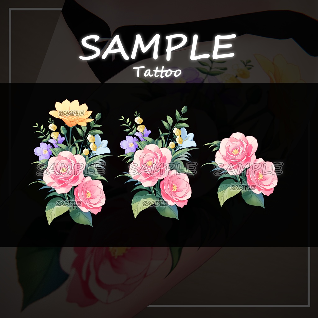【タトゥー PNG】~Floral Harmony~Tattoo