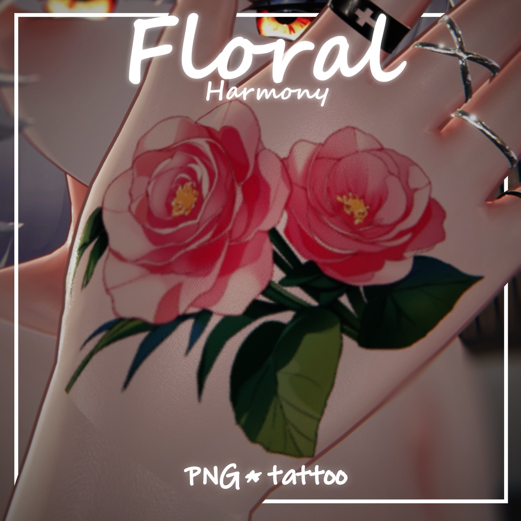 【タトゥー PNG】~Floral Harmony~Tattoo