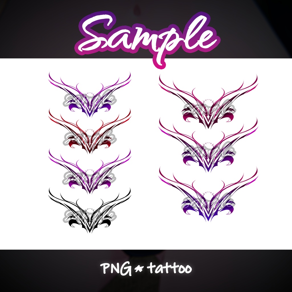 【タトゥー PNG】~Dark Affection~Tattoo (PNG ONLY)